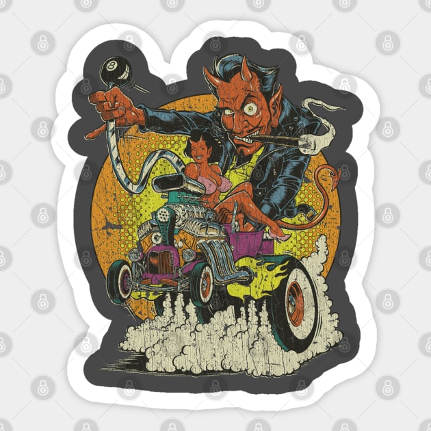 Devil's Hot Rod 1995 Sticker by JCD666